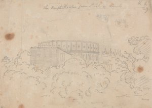 The Amphitheater Seen from S. Pietro in Vinculo by John Robert Cozens