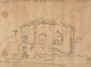 The Temple of Venus on the Bay of Baia, December 2 by John Robert Cozens