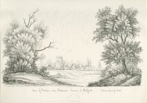 Barton under Needwood Village by John Robert Fernyhough