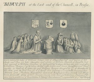 Brass Plate in Biddulph Church - William Bowyer of Knipersley