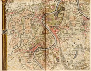Map of Hounslow, Twickenham and Richmond by John Rocque