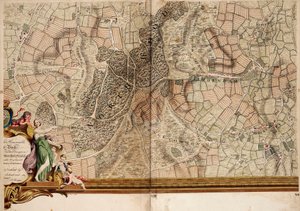 Map of Streatham, Croydon and Sydenham by John Rocque