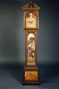 A Late 19th Century Pedimented Longcase Clock by John Roddam Spencer Stanhope