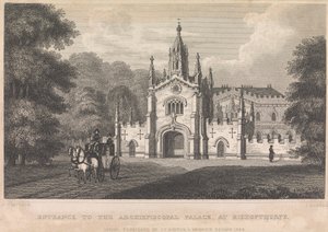 Entrance to the Archiepiscopal Palace, at Bishopthorpe (published by I. T. Hinton); page 34 (Volume One)