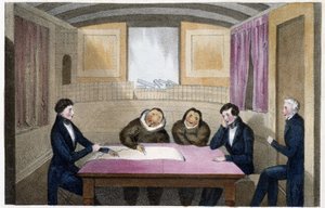 The Eskimos Ikmalik and Alelagliu - Drawing by Captain Ross by John Ross