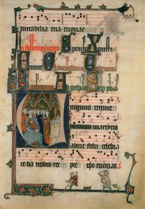 Copy of a page from the Beaupre Antiphonal by John Ruskin