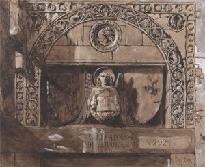 Doorhead of the Palazzo Contarini della Porta di Ferro by John Ruskin