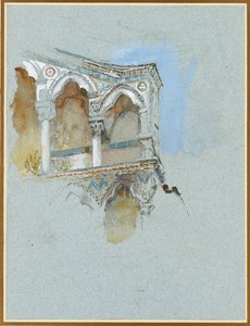 Study of Pisan Gothic Part of the Façade of San Michele in Borgo, Pisa by John Ruskin