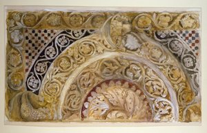 Study of a Panel on the Font of the Baptistery, Pisa