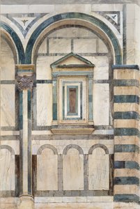 The Baptistery, Florence: Study of the upper Part of the right-hand Compartment on the south-west Fa