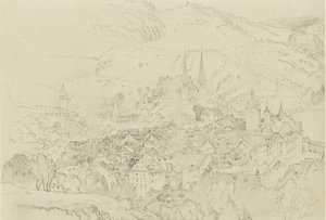 View of Luzern from above by John Ruskin