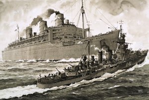 The Queen Mary Strikes the Cruiser Curacoa by John S. Smith