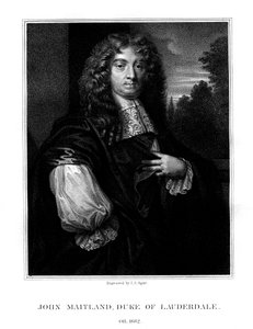 John Maitland, 1st Duke of Lauderdale, Scottish politician, 1825