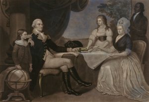 George Washington and His Family by John Sartain