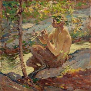 Faun, late 19th century to early 20th century by John Scott Williams