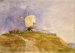 A Windmill on a Hill at Eye, Suffolk, early 19th century