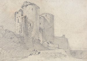 Beeston Castle, Cheshire: Entrance to the Castle by John Sell Cotman