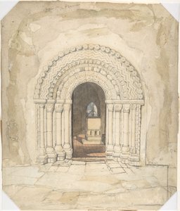 Doorway, Heckingham Church by John Sell Cotman