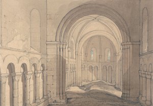 Interior of the Chapel of Saint Julien, Near Rouen, Normandy