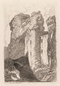 Liber Studiorium: Ragland Castle, Monmouthshire, 1838 by John Sell Cotman
