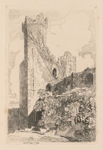 Liber Studiorum: Plate 32, Caernarvon Castle, N. Wales