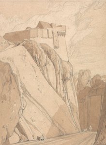 Part of the Old Fortifications at Saint Lo, Normandy by John Sell Cotman