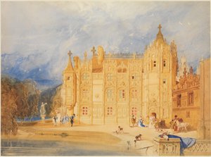 The Abbatial House, Abbey of St. Ouen, Rouen by John Sell Cotman