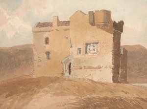 Unidentified Castle, formerly called Clanbury Castle by John Sell Cotman