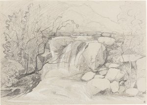 Waterfall with Rocks