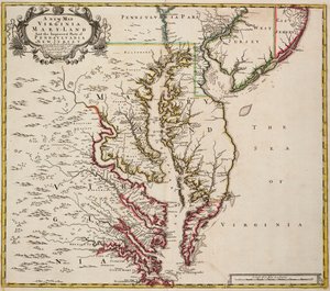 Map of Virginia by John Senex