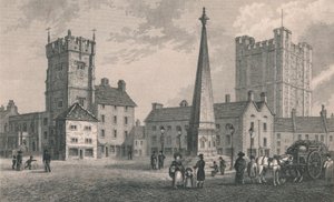Market Place Richmond, Trinity Church and Keep of Richmond Castle