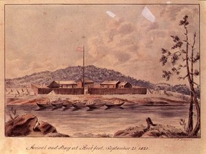 Arrival and Stay at Rockfort, 1821 by John Simpson