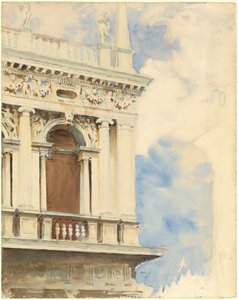 A Corner of the Library in Venice by John Singer Sargent