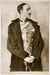 General Sir Ian Hamilton, commanding the Expeditionary Forces in the Dardanelles, 1914-19