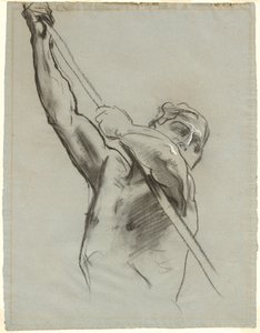 Male Torso with Pole by John Singer Sargent