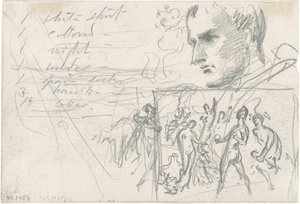 Napoleonic Head and Judgment of Paris by John Singer Sargent