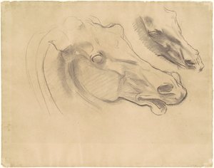 Studies for "Apollo in His Chariot with the Hours"