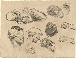Studies for "Gassed" by John Singer Sargent