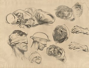 Studies for Gassed by John Singer Sargent