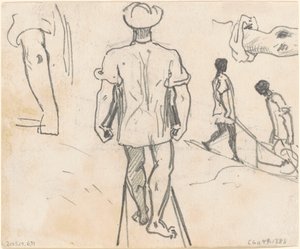 Studies of Peasants with Wheelbarrows by John Singer Sargent