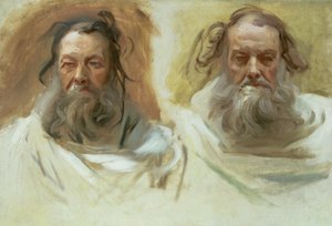Study of Two Heads: The Prophets, c.1892