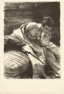 Study of a Seated Man by John Singer Sargent