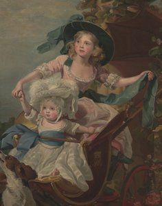 Two Princesses, Sophia and Amelia, Daughters of His Majesty, King George III by John Singleton (after) Copley