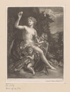 Venus with an Apple and Two Cupids with Violin and Doves