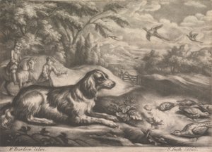 Hunting Dog and Pheasants by John Smith