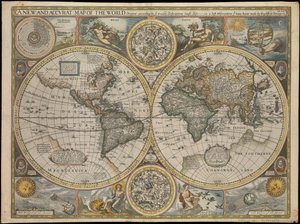 A New and Accurate Map of the World by John Speed