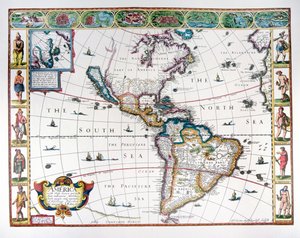 Map of the Western Hemisphere in 1626
