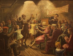 The Gospel Train by John Steuart Curry