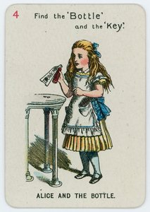 Alice and the Bottle by John Tenniel