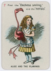 Alice and the Flamingo by John Tenniel